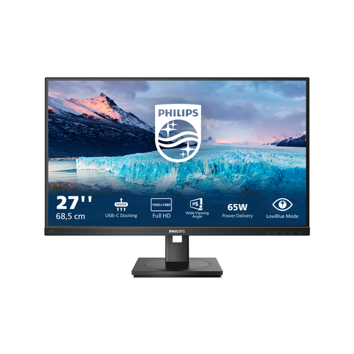 [8712581799922] PHILIPS S Line 273S1/00 Flat PC Monitor 68.6 cm (27") 1920 x 1080 pixels Full HD LCD Black