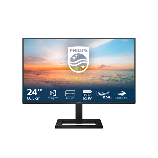 [8712581804268] PHILIPS 1000 series 24E1N1300AE/00 flat PC monitor 60.5cm (23.8")