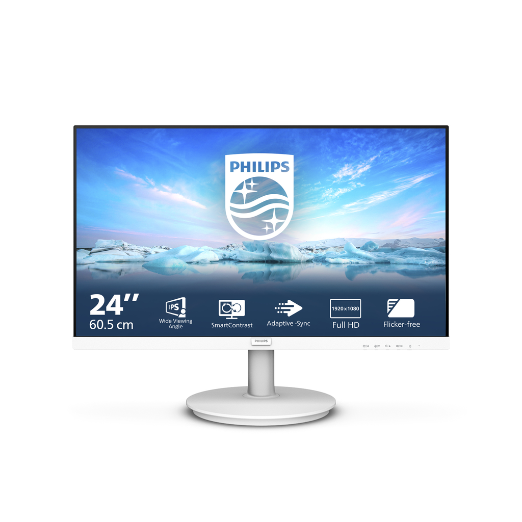PHILIPS PC Monitor V Line 241V8AW/00 23.8 inch White