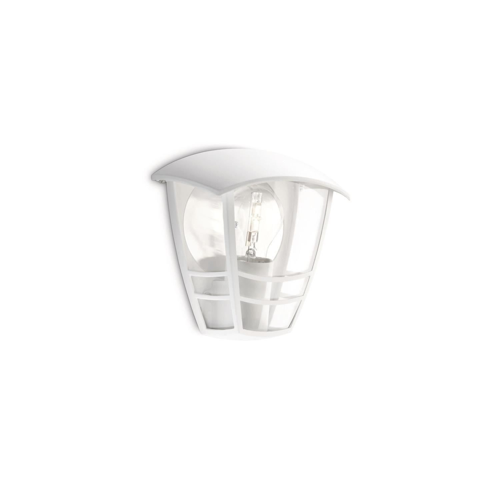 PHILIPS Creek Aplique de Pared Exterior Metal Blanco H19,5cm
