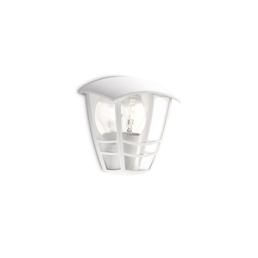 [8718291443537] PHILIPS Creek Outdoor Wall Light Metal White H19.5cm