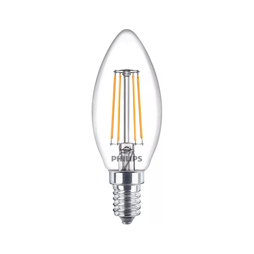 [8718699763817] PHILIPS Lâmpada Chama Transparente de Filamento 40W B35 E14 x 3