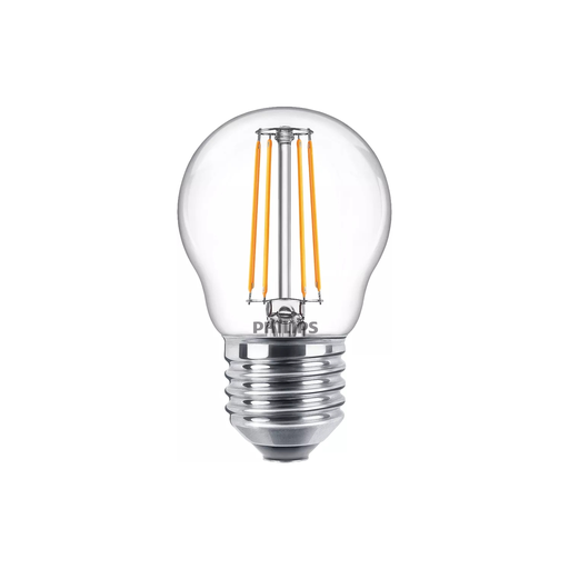 [8718699764296] PHILIPS Lâmpada Chama e Lustre E27 4,3W 470lm por unidade