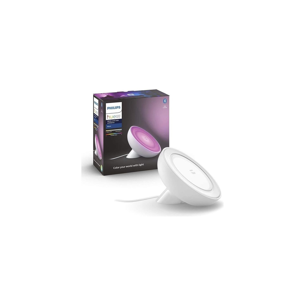 PHILIPS Candeeiro de Mesa Conectado Hue Bloom 4ª Geração Branco & Cor Ambiance 0.452kg