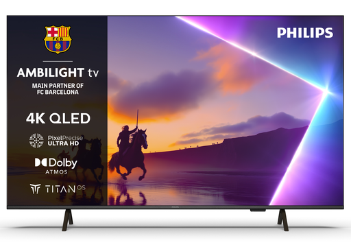 [8718863050682] PHILIPS TV Ambilight 108cm 4K QLED 43PUS8450 HDR10+ Dolby Atmos and DTS:X