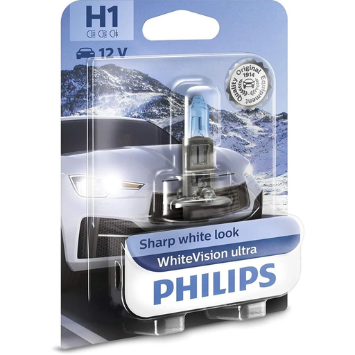 [8719018005236] PHILIPS H1 White Vision Ultra Bulb 12V 55W, 1 unit