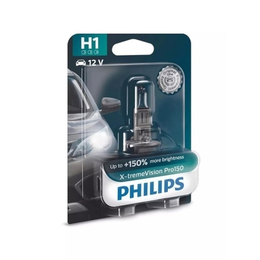 [8719018005496] PHILIPS Lámpara H1 X-tremeVision Pro150 12V 55W, blíster 1 unidad