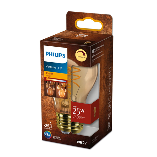 [8719514315433] PHILIPS Bombilla LED E27 Estándar Blanco Cálido 25W Unidad