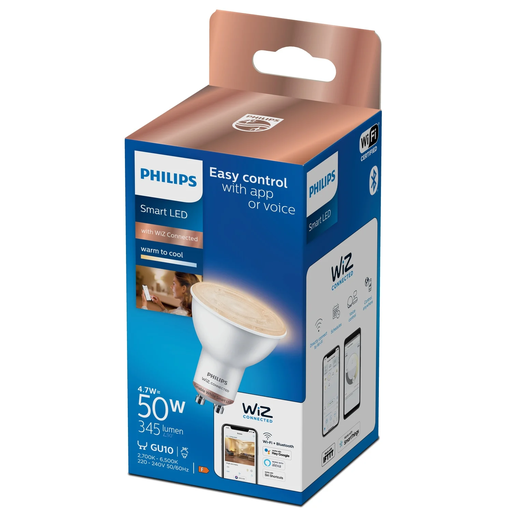 [8719514372320] PHILIPS Ampoule Led Connectée GU10 Spot Variation de Blanc l'unité