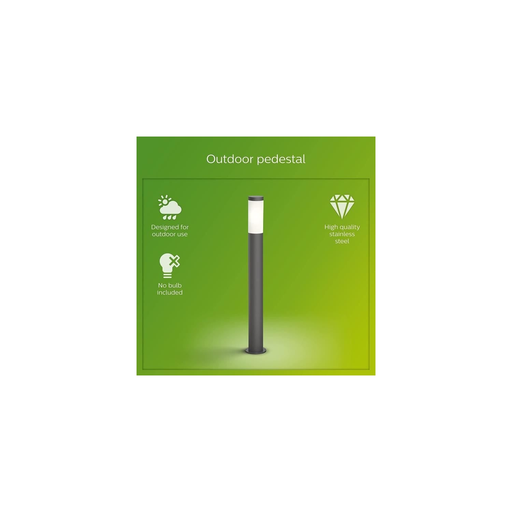 [8719514417557] PHILIPS Utrecht Outdoor Floor Lamp Anthracite 20w