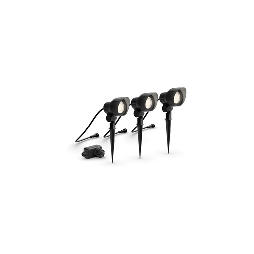 [8719514477353] PHILIPS 3 Spots Extérieurs Gardenlink 24w 2700k Ip44 les 3 packs