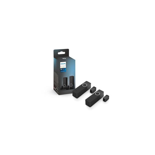 [8719514487161] PHILIPS Capteurs De Contact Hue Secure Noir (Pack de 2)