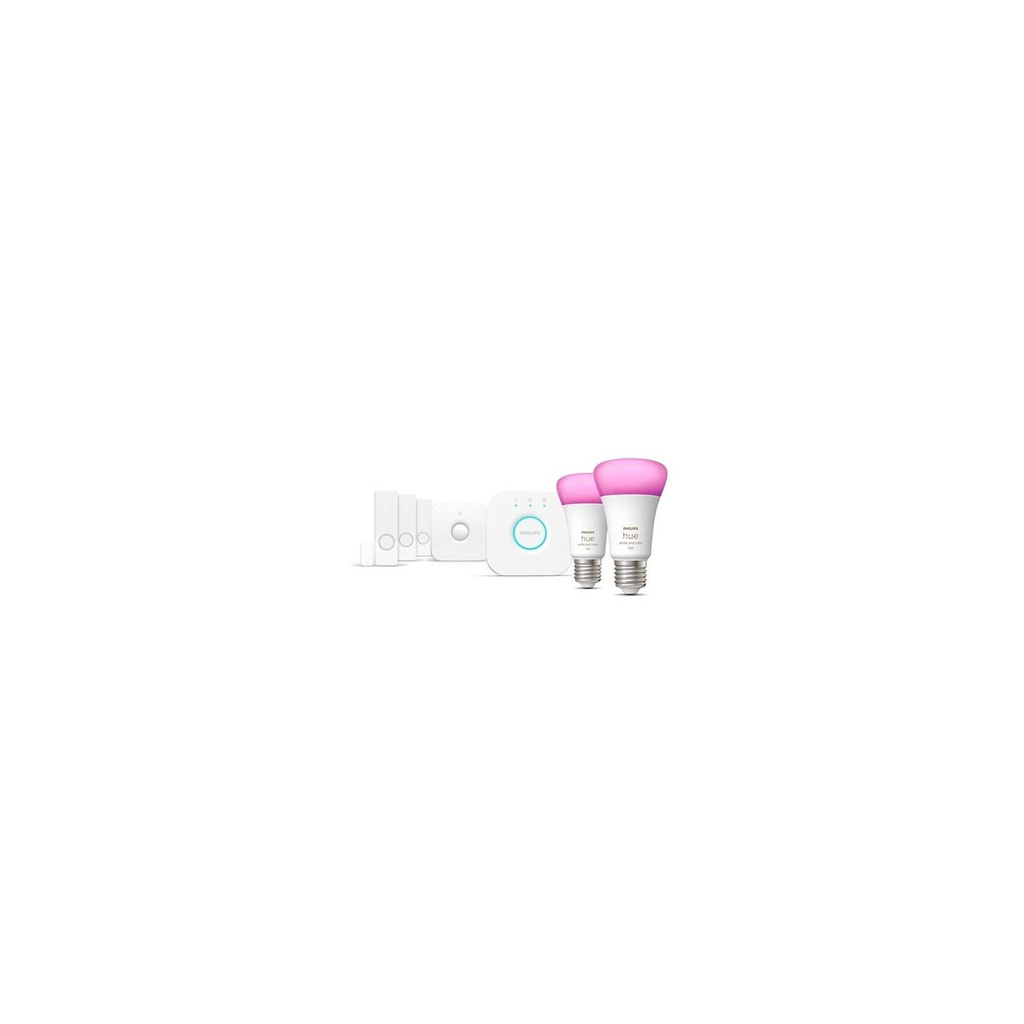 PHILIPS Kit de iluminação inteligente Hue Secure WCA com sensores de segurança