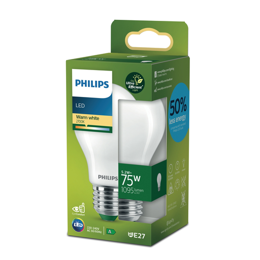 [8720169187856] PHILIPS LED Bulb E27 Standard Warm White 75W 1 unit