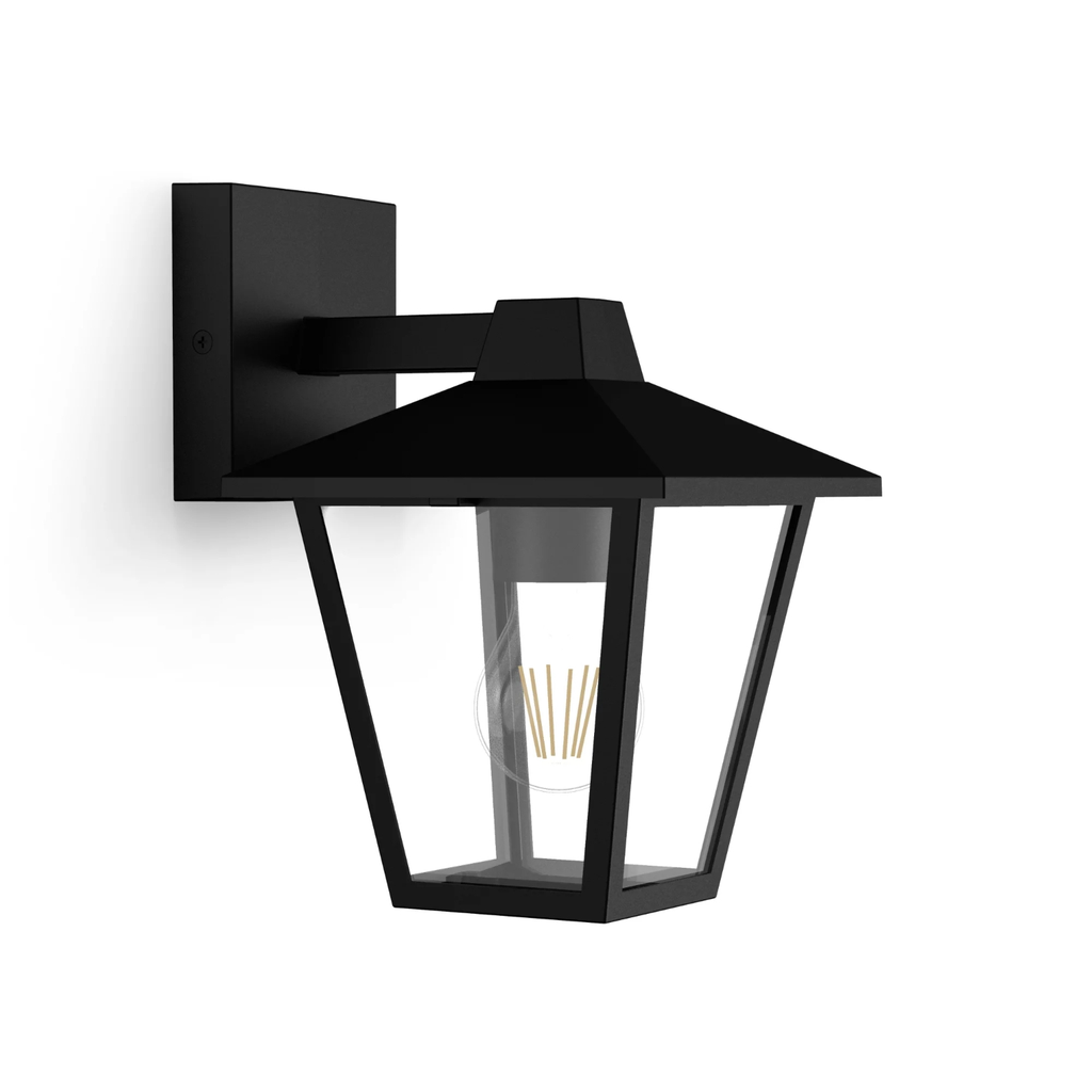 PHILIPS Wall Lamp Black Aluminum E27
