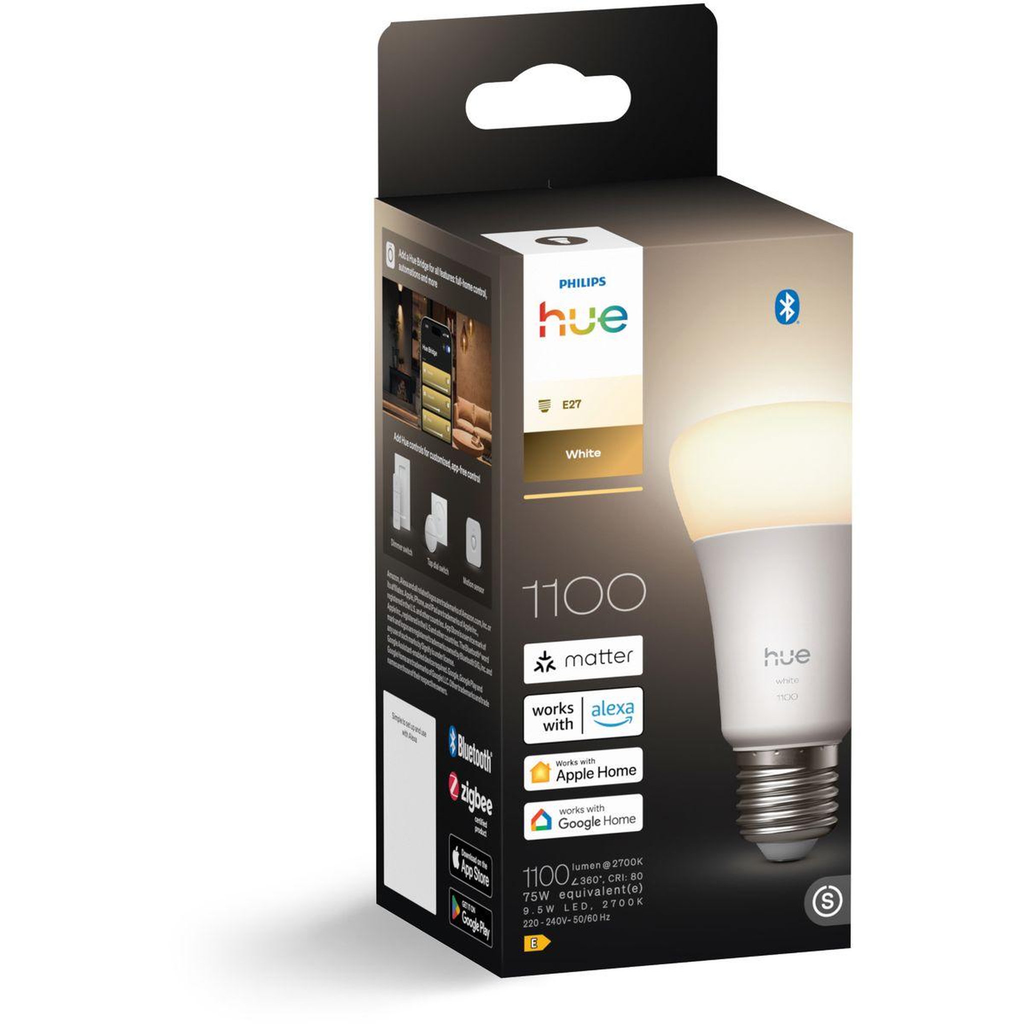PHILIPS Smart LED Bulb A60 Warm White Light 2700K E27 Base 9.5W 1100 Lumens