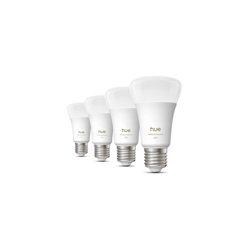 [8720169364745] PHILIPS 4 Smart LED Bulbs A60 Warm White Light E27 Base 6W 810 Lumens