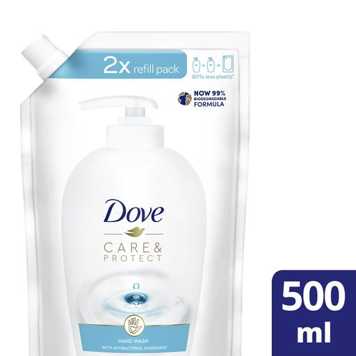 [8720181054242] DOVE Liquid soap refill Care & Protect 500 ml