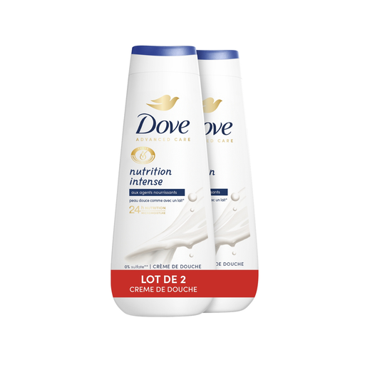[8720181506215] DOVE Advanced Care Intense Nutrition Shower Cream 2 x 225 ml pack