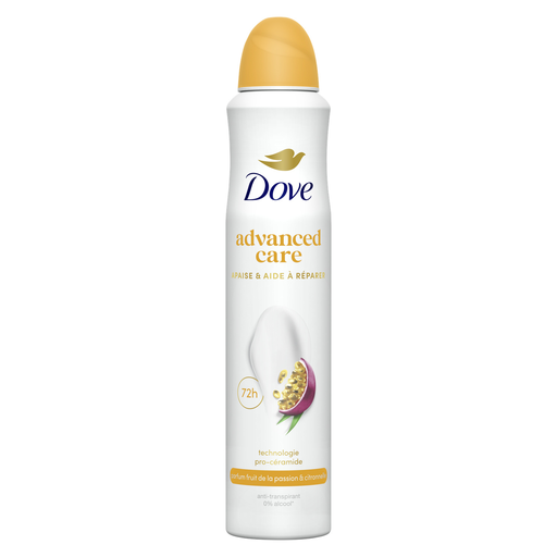 [8720181814457] DOVE Desodorizante Spray Mulher Acalma e Repara Fruta da Paixão Advanced Care 200 ml