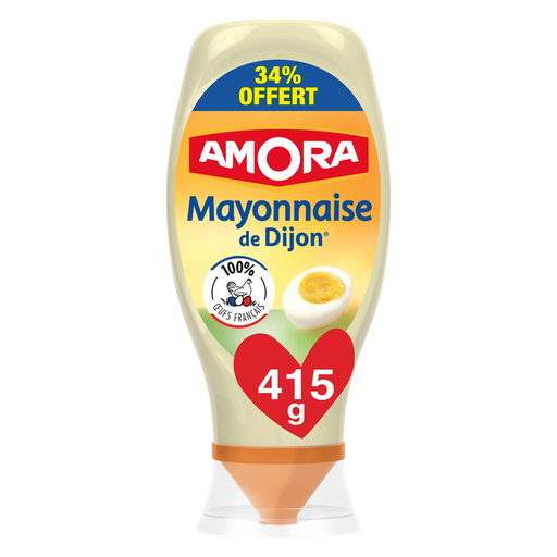 [8720182007964] AMORA Squeeze Mayonnaise 415 g