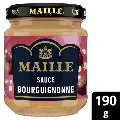 [8720182306456] MAILLE Sauce Bourguignonne aux brisures de châtaigne 190 g