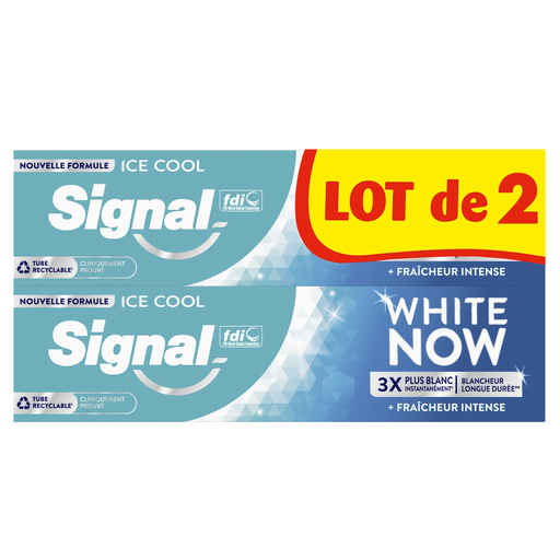 [8720182595232] SIGNAL White Now Ice Cool Toothpaste 2x75ml