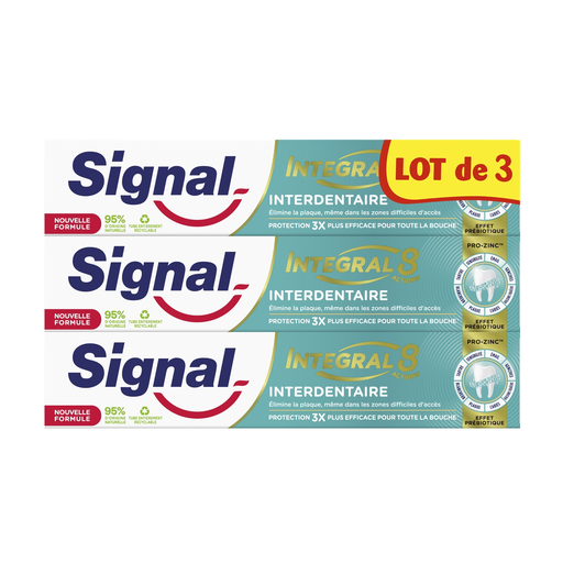 [8720182730367] SIGNAL Integral 8 Interdental Prebiotic Effect Toothpaste 3x75 ml