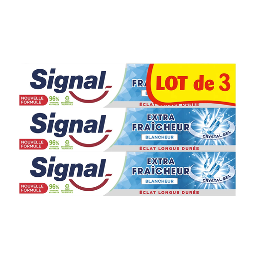 [8720182735638] SIGNAL Toothpaste Extra Freshness Whitening 3 x 75 ml