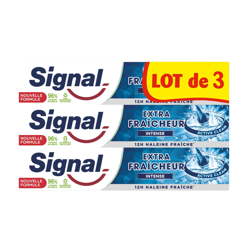 [8720182735805] SIGNAL Extra Fresh Intense Toothpaste 3 x 75 ml