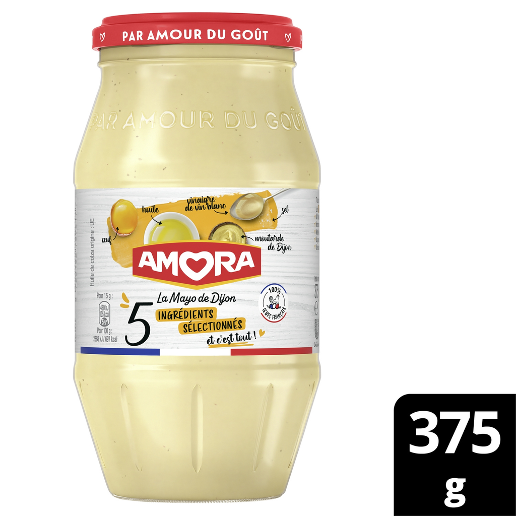 AMORA Mayonnaise de Dijon aux 5 ingrédients 375 g