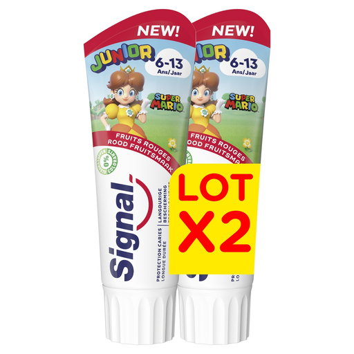 [8720182872425] SIGNAL Children's Toothpaste 6-13 Years Anti-Cavity Red Fruit Super Mario 75 ml