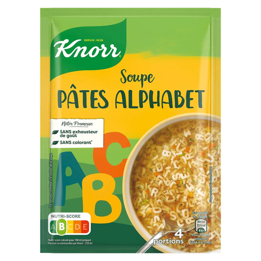 [8720182916631] KNORR Dehydrated alphabet pasta soup 82 g