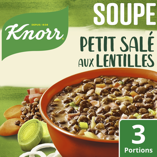 [8720182921840] KNORR Sopa deshidratada de lentejas con tocino 133 g