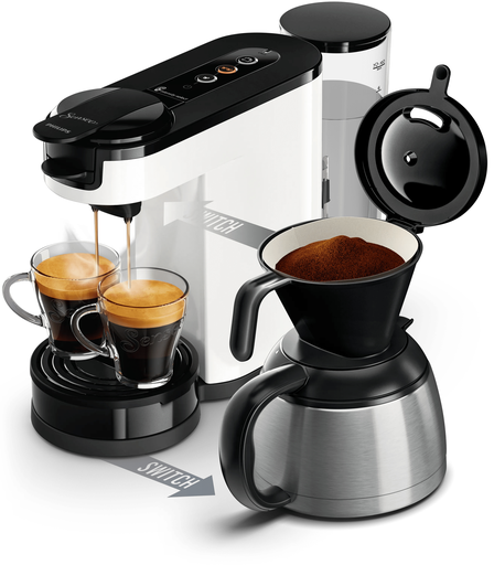 [8720389014222] SENSEO Semi-automatic 2-in-1 Coffee Machine HD6592/04 1 L