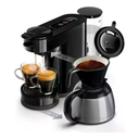 PHILIPS Cafetera de monodosis SENSEO SWITCH HD6592/65 Negro intenso