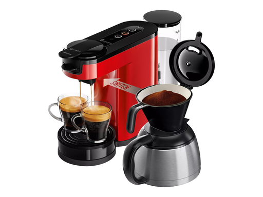 [8720389014277] PHILIPS Espresso Coffee Machine Switch HD6592/85 Red 1.75 kg