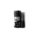 PHILIPS Cafetière Filtre HD7888/01 10 Tasses Broyeur Intégré Noir/Argent 1,25 L