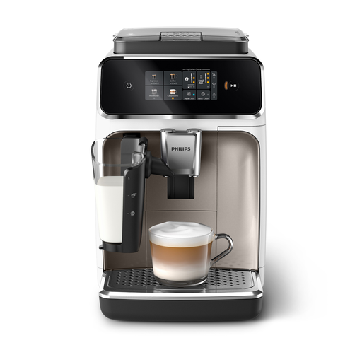 [8720389027611] PHILIPS Espresso Machine Automatic Grinder Ep2339/40 Serie 2300 Lattego Chrome White