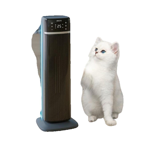 [8720389030697] PHILIPS Ceramic Fan Heater Connected Electric 2000 W 5000 Series Tower Dark Grey