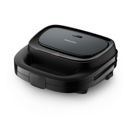 [8720389032806] PHILIPS Croque monsieur HD2330/90 tostadora panini negro Serie 3000, 750W