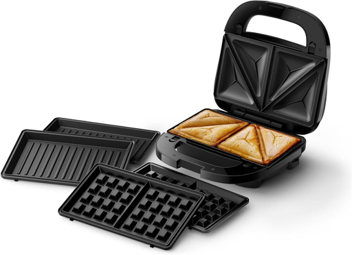 [8720389032813] PHILIPS Appareil à croque-monsieur 3en1 750w noir série 5000 HD2350.80