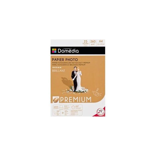 [3250391892167] DOMEDIA Papel Fotográfico A4 260g 25 folhas