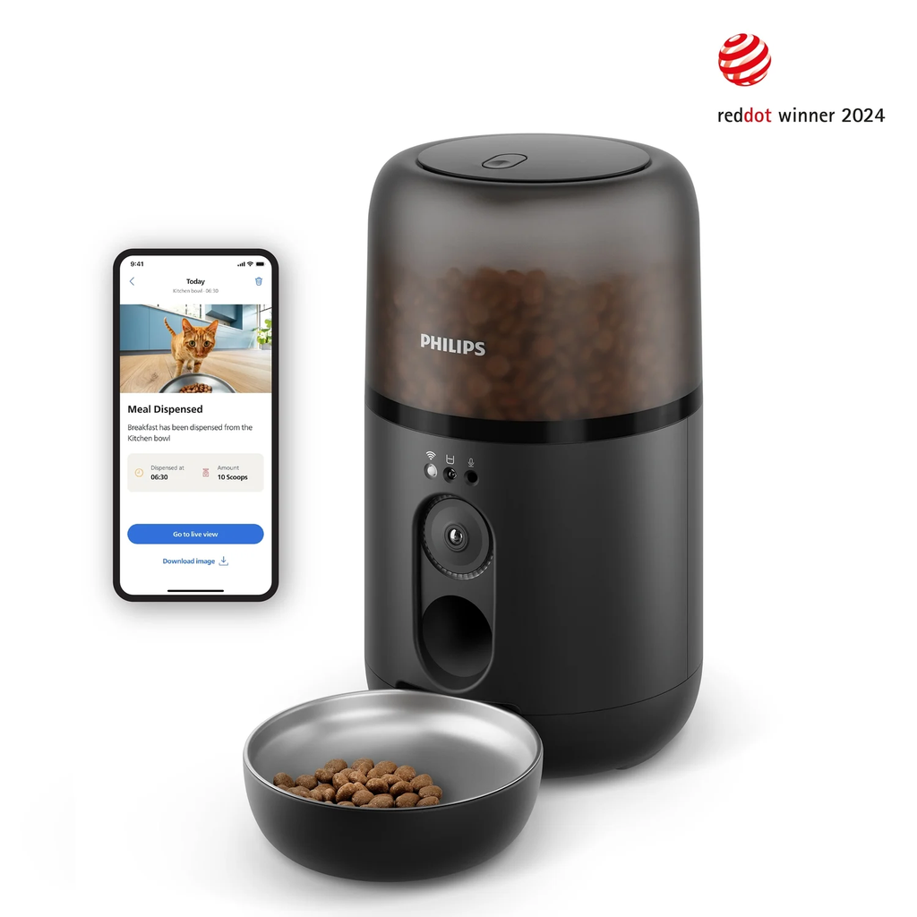 PHILIPS Dispensador Automático de Comida para Gato Conectado Paw5320/01 1.9
