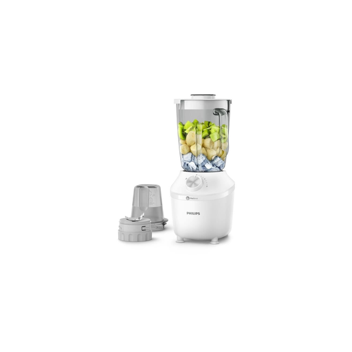 [8720389041891] PHILIPS Blender Serie 3000 Hr2291/20 Bol En Verre 600w Blanc 1.25 L