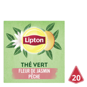 LIPTON Chá verde flor de jasmim pêssego 20 pirâmides