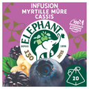 ELEPHANT Infusion myrtille mûre cassis et note saveur vanille 20 sachets