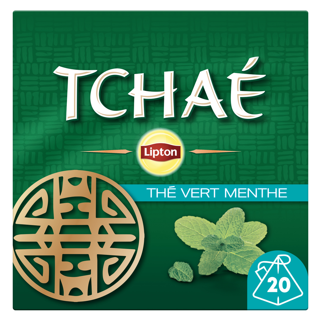 LIPTON Tchaé Té verde menta 20 bolsitas