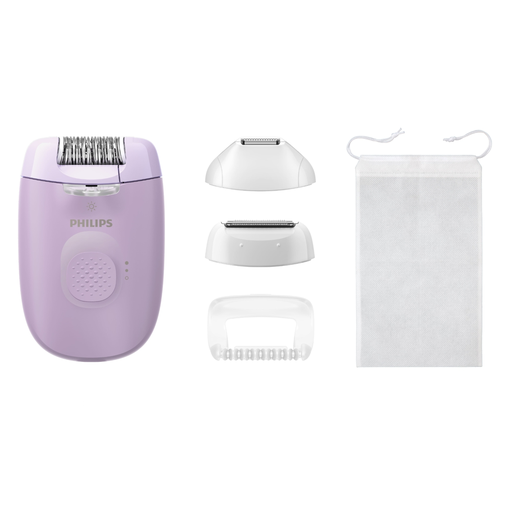 [8720689030977] PHILIPS Depiladora com fio violeta BRE257/00