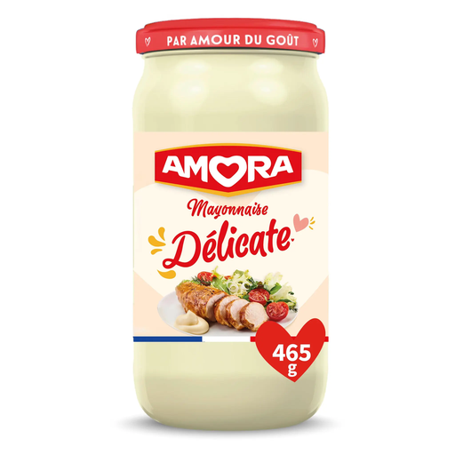[8721317700897] AMORA Mayonnaise délicate allégée en matières grasses 465 g